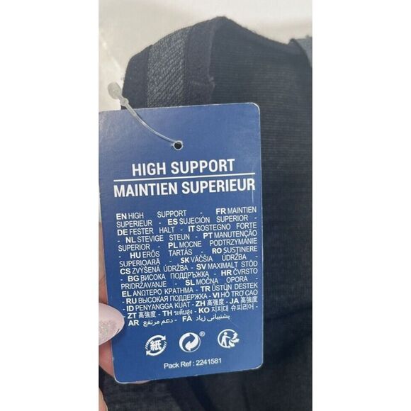 Kalenji Decathlon Sports Bra Small US High Support First Top Gray New - Picture 10 of 13